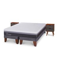 Cama Europea Ortopedic Advance 2 Plazas + Muebles