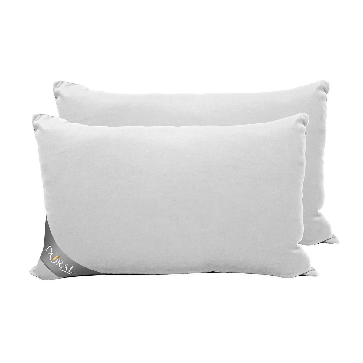 DORAL - Pack de 2 Almohadas Luxory Sweet dreams de Poliéster para Dormir 70x10 cm