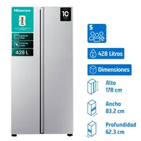 Refrigerador Side by Side No Frost 428 Litros RC-56WS