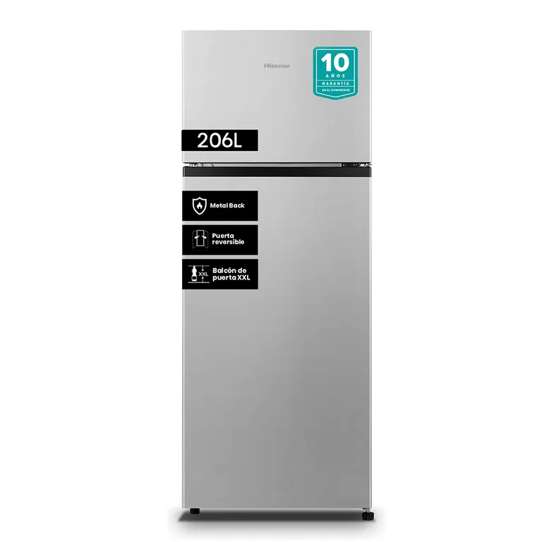Refrigerador Top Freezer Frío Directo 205 Litros Silver RD-27DR
