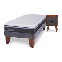 Cama Europea Ortopedic Advance 1.5 Plazas + Muebles