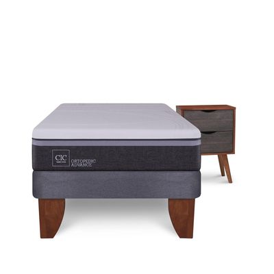 Imagen 2 del producto Cama Europea Ortopedic Advance 1.5 Plazas + Muebles