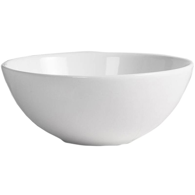 DOMSA - Lavamanos Sobrepuesto con Forma Redonda Loza 33x17x33 cm Blanco