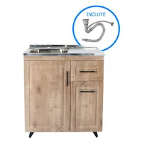 Kit mueble lavaplatos 80WD nogal 80x50x80 cm