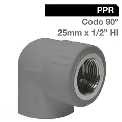 HOFFENS - Codo Fusión PPR 25 X 1/2 Hi Metal
