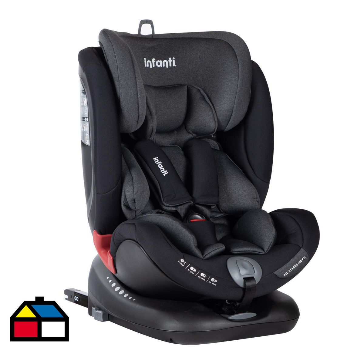 INFANTI - Silla de Auto Convertible Infanti All Stages Isofix 0-36 Kg