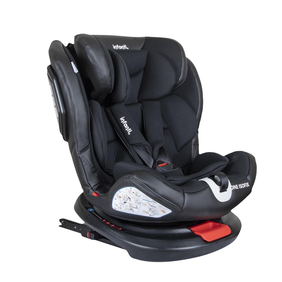 INFANTI - Silla de Auto Convertible Infanti One Isofix Negra 0-36 Kg