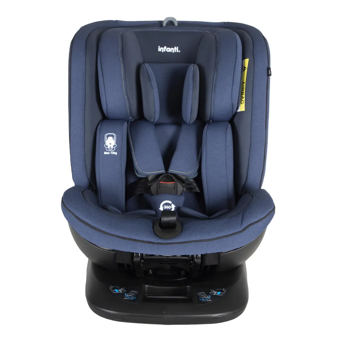 INFANTI - Silla de Auto Convertible Infanti All In One Isofix Azul 36 Kg