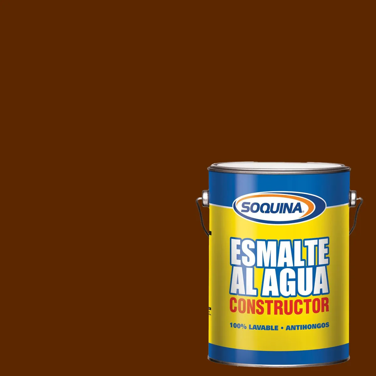 SOQUINA - Esmalte al Agua Satinado 1 galón(es) Rojo Colonial 