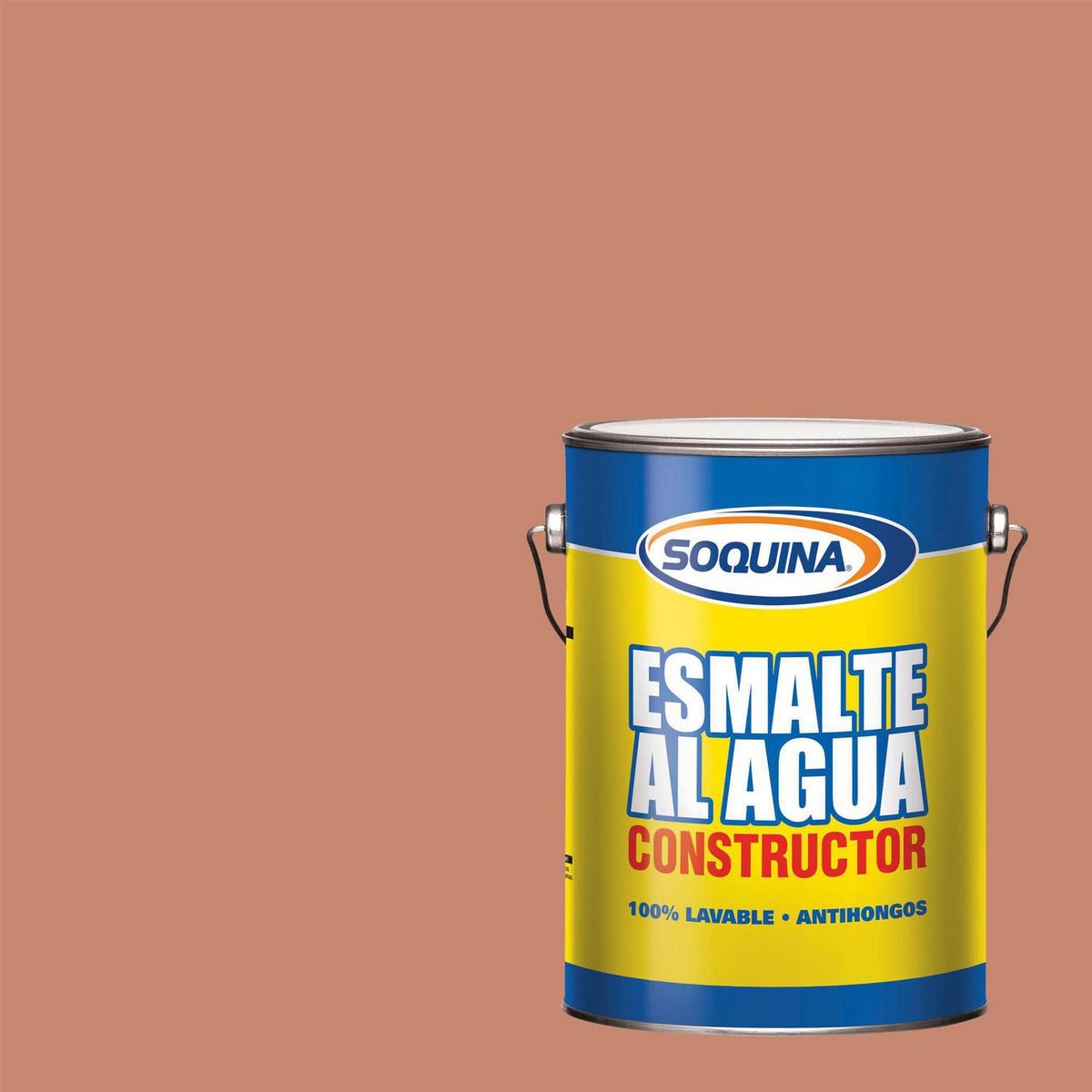 SOQUINA - Esmalte al Agua 1 galón(es) Satinado Naranjo Guayaba