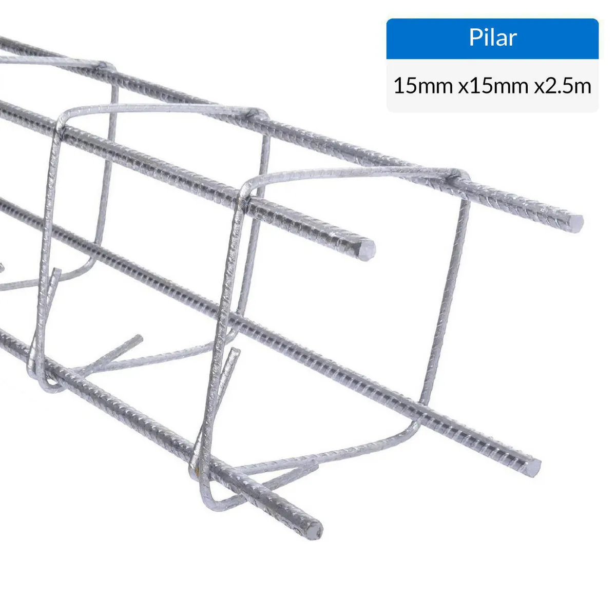 GENERICO - Pilar Acma Acero 15x15 cm 2,5 m