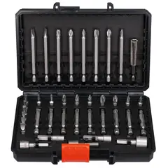 BLACK+DECKER - Set 38 piezas para atornillar + caja organizadora