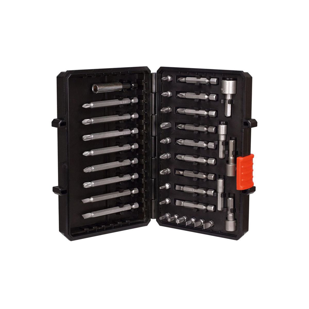 BLACK+DECKER - Set 38 piezas para atornillar + caja organizadora