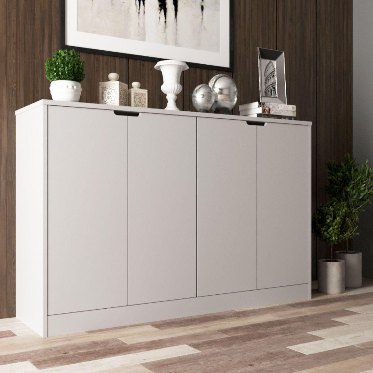 KIDSCOOL - Buffet 4 puertas blanco