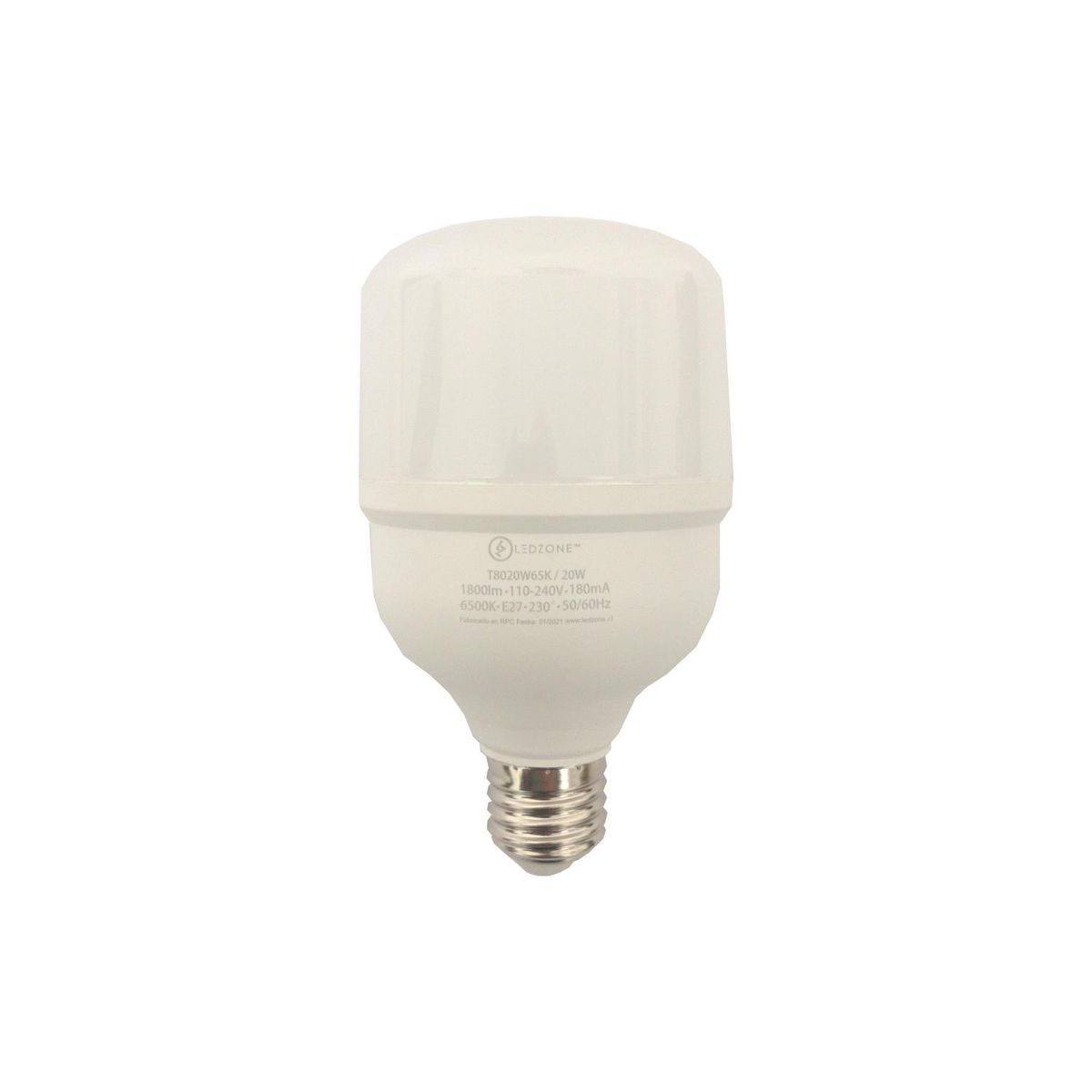 LEDZONE - Ampolleta Led High Power 20 W E27 1800 lm Luz Fría