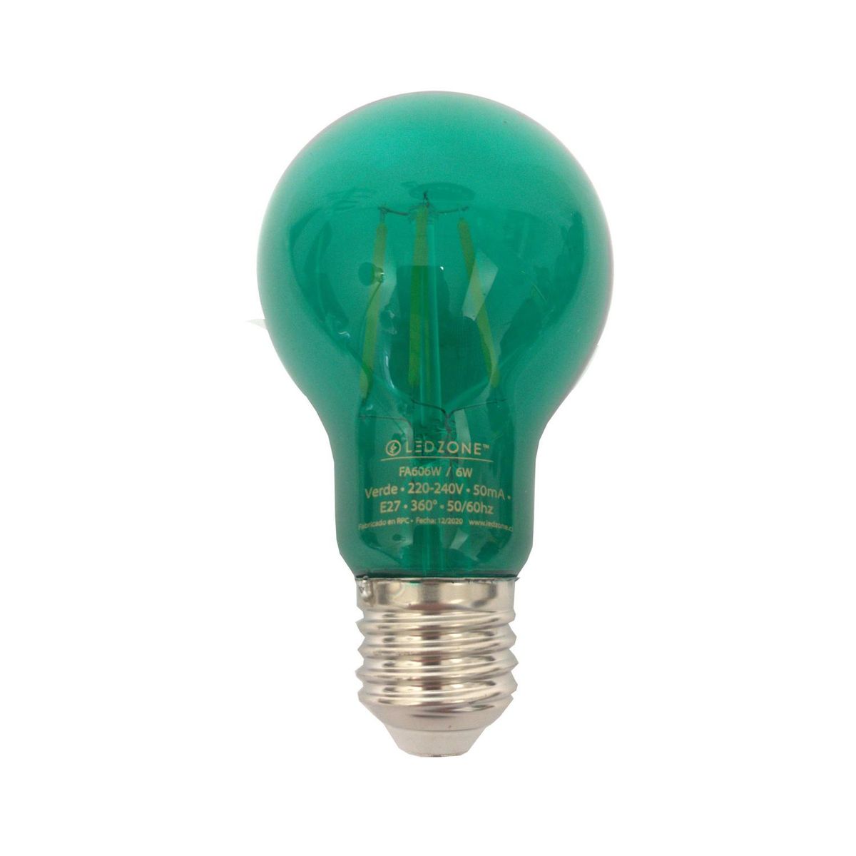 LEDZONE - Ampolleta Led 6 W E27 240 lm Luz Cálida