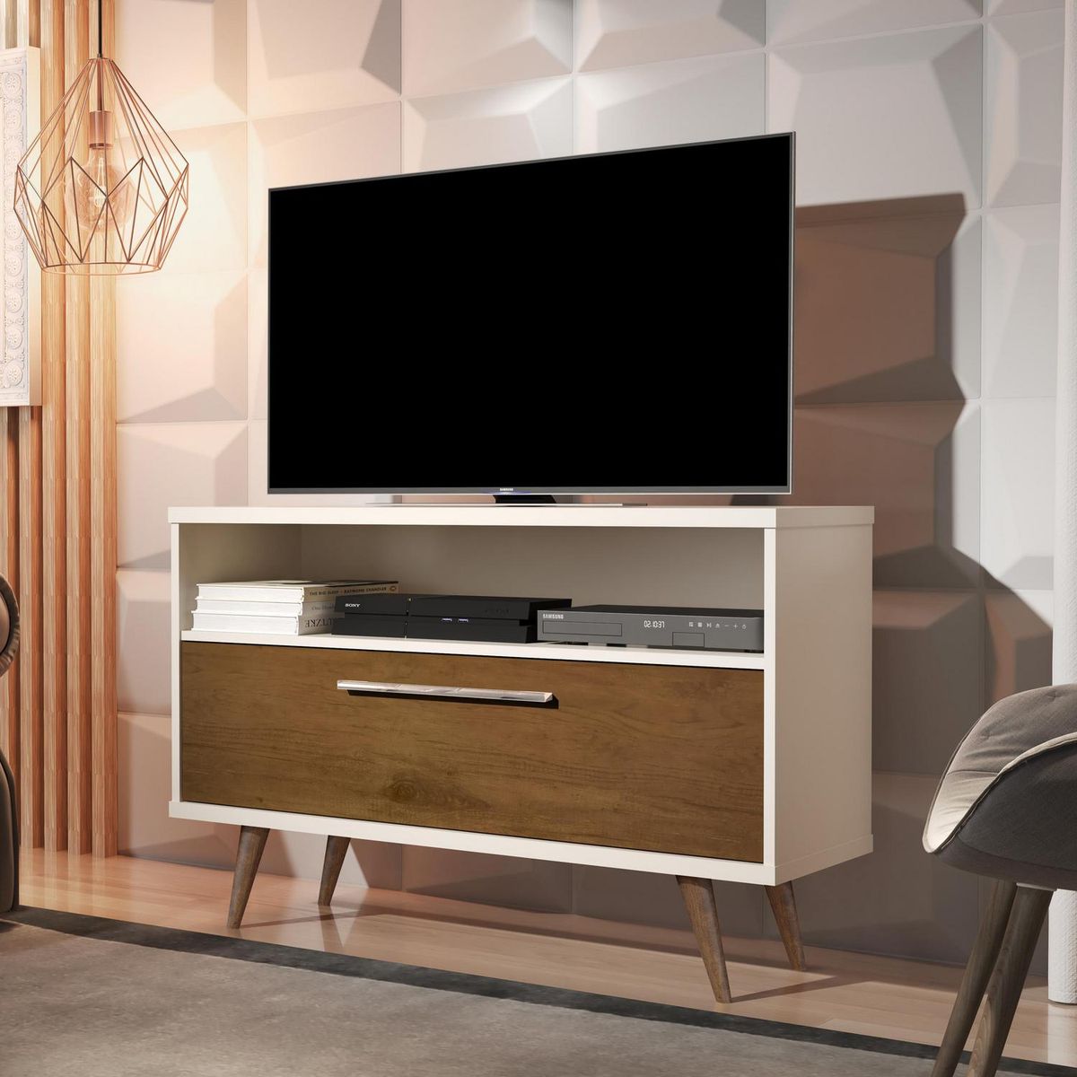 BE DESIGN - Rack TV Be perla caramelo