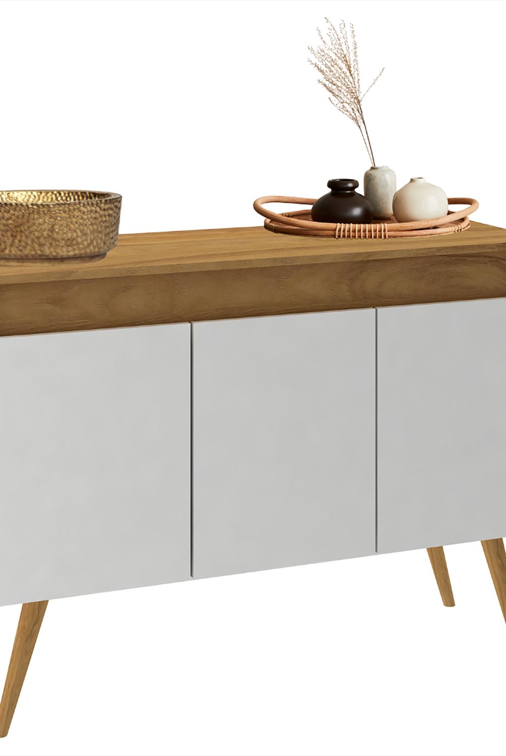 MOBILFRANK - Buffet arrimo 3 puertas 80x38x111 cm