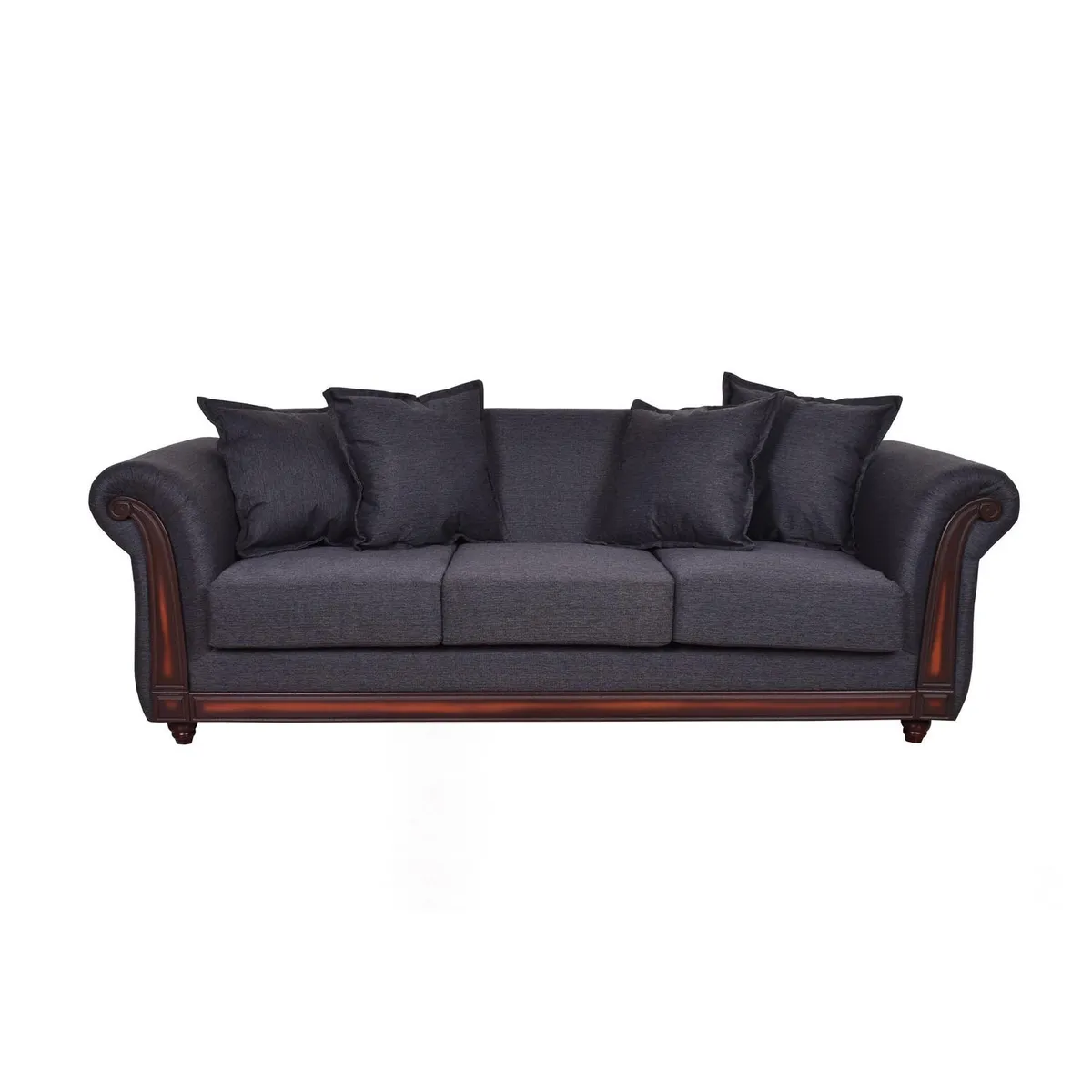 MASEL - Sofá 3 cuerpos Sofa 208x82x94 cm Esmirna