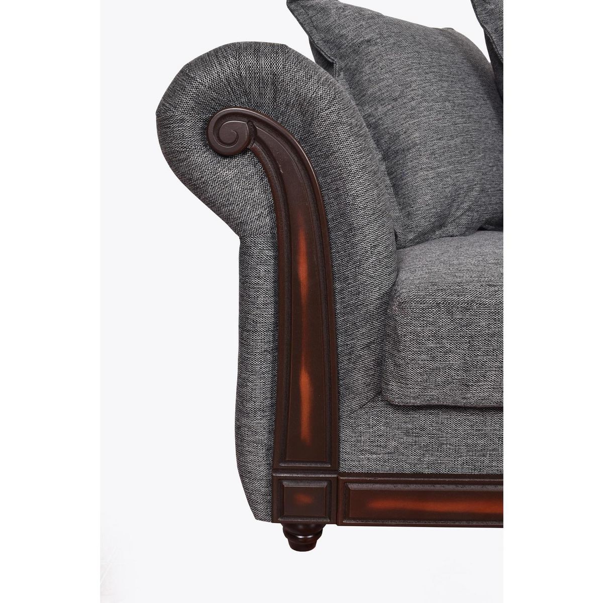 MASEL - Sofá 3 cuerpos Sofa 208x82x94 cm Esmirna