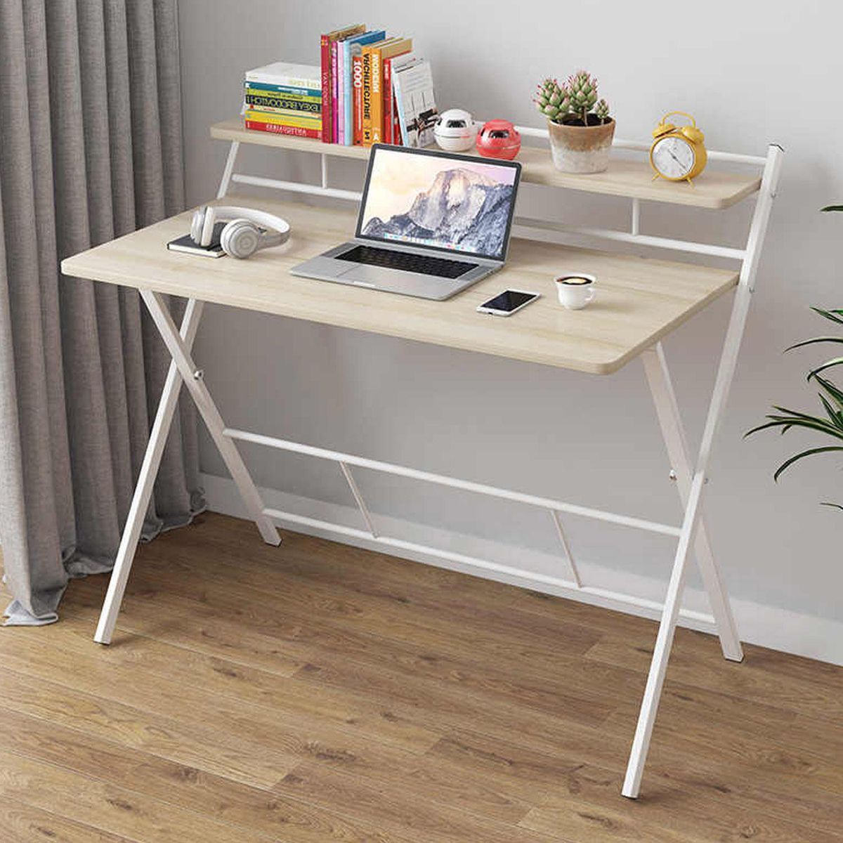 IMPORTADORA USA - Escritorio mesa plegable multiusos 100x50 cm