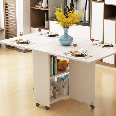 Imagen 2 del producto Mesa de Comedor Plegable Blanco 140x80x77 cm