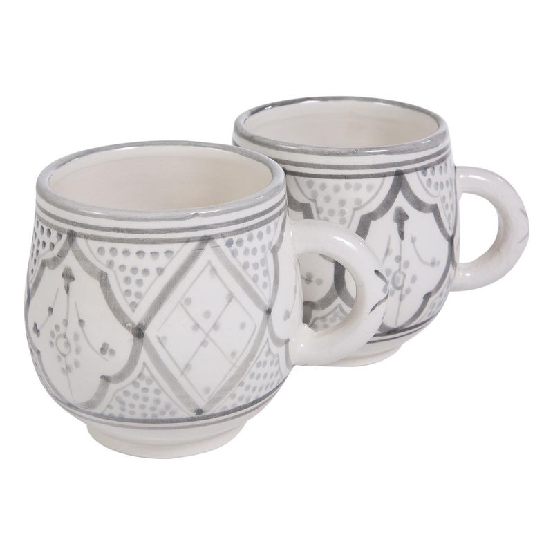 KELIM CASA GITANA - Set 2 tazas marroquí gris