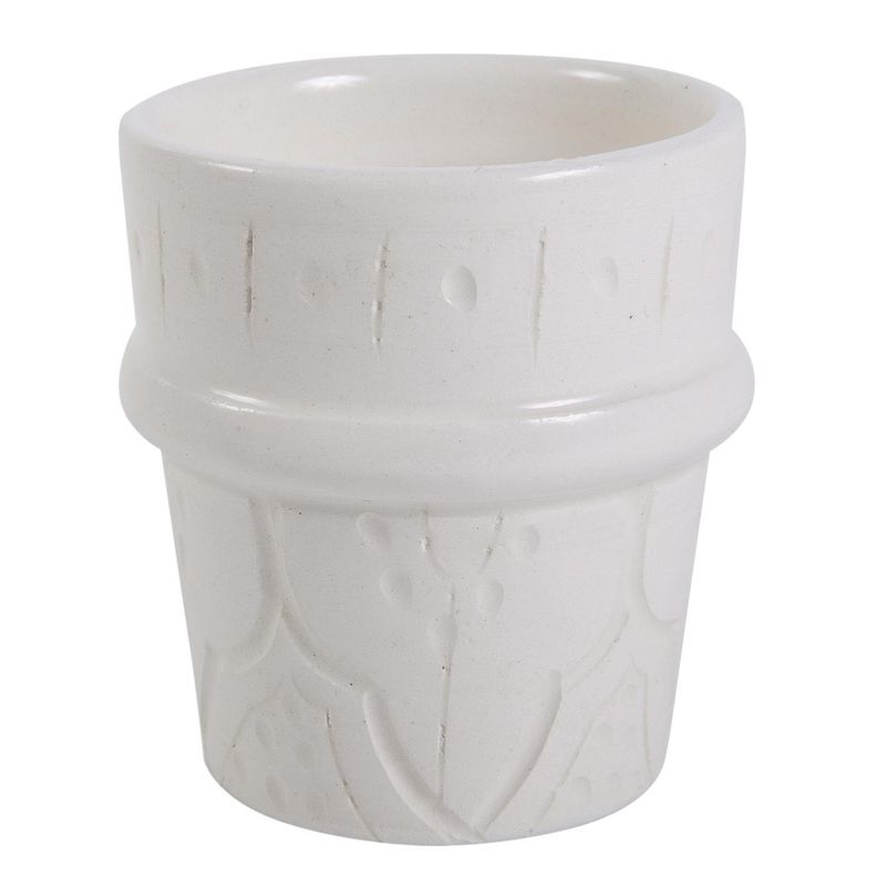 KELIM CASA GITANA - Vaso de cafe cerámica marroquí blanco