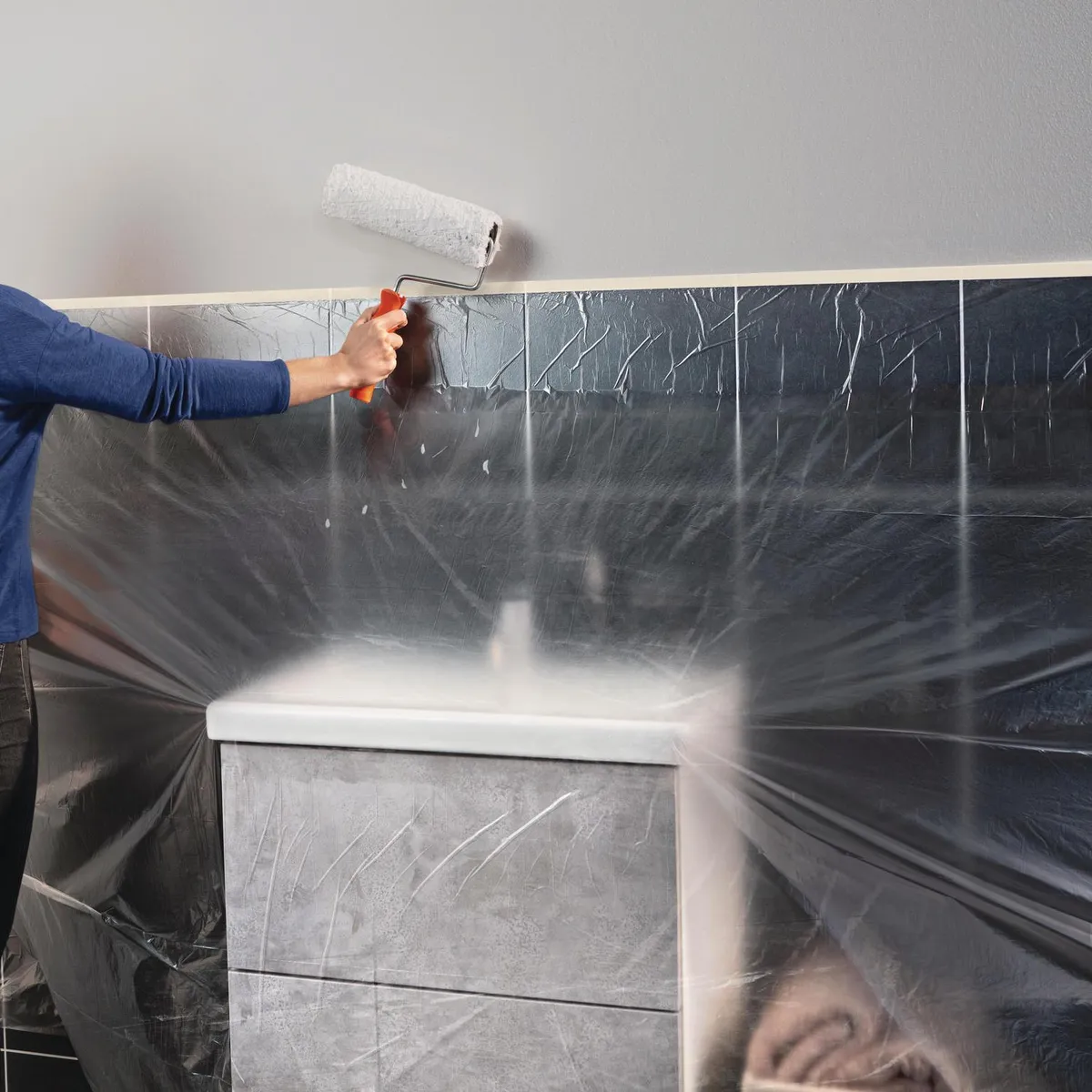 TESA - Protector con Cinta Tesa 15 metros X 2.6 para Pintura