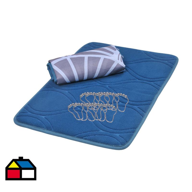 MASHINI - Set cortina + piso 3 piezas bedul