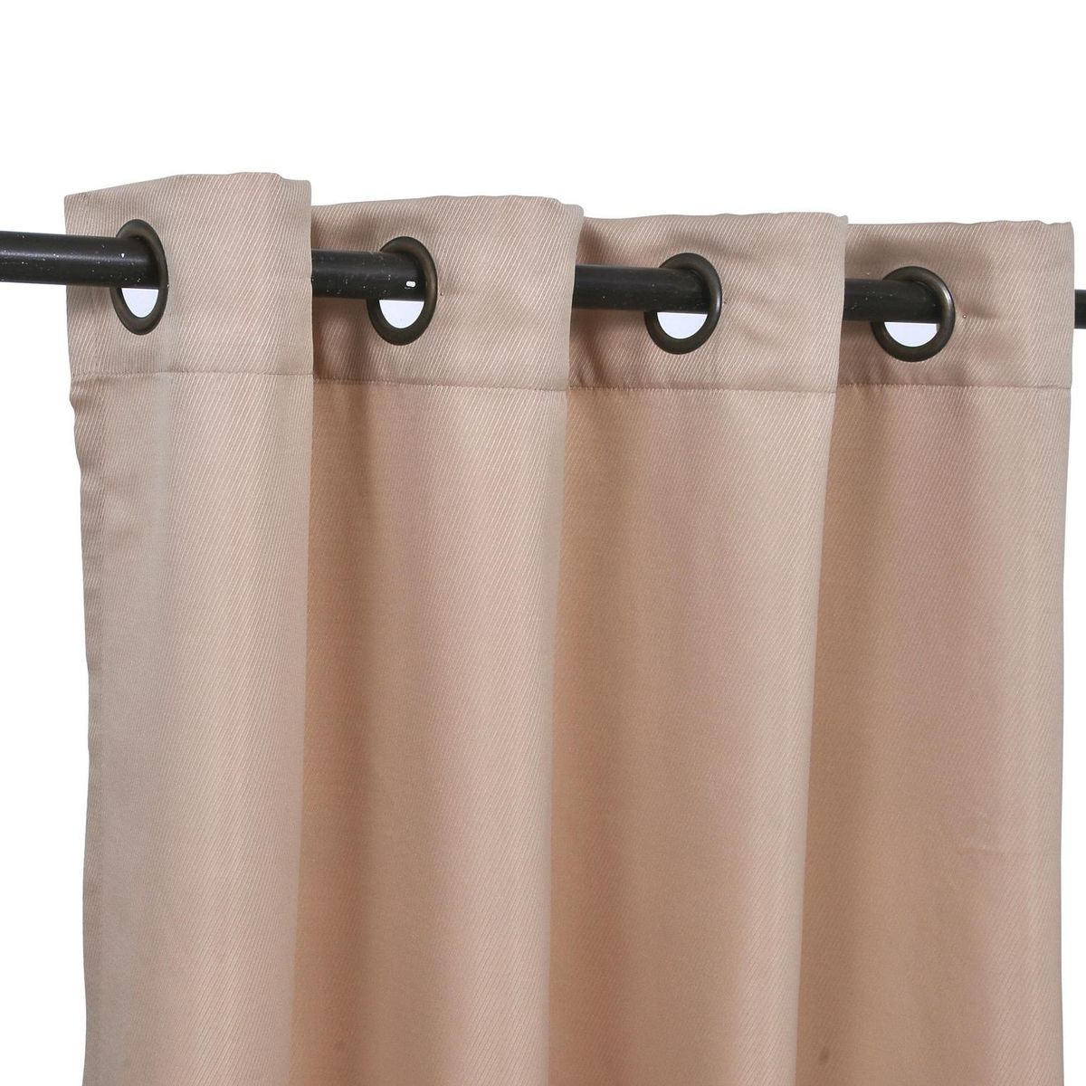 MASHINI - Set cortina tela argolla 140x220 cm raye beige