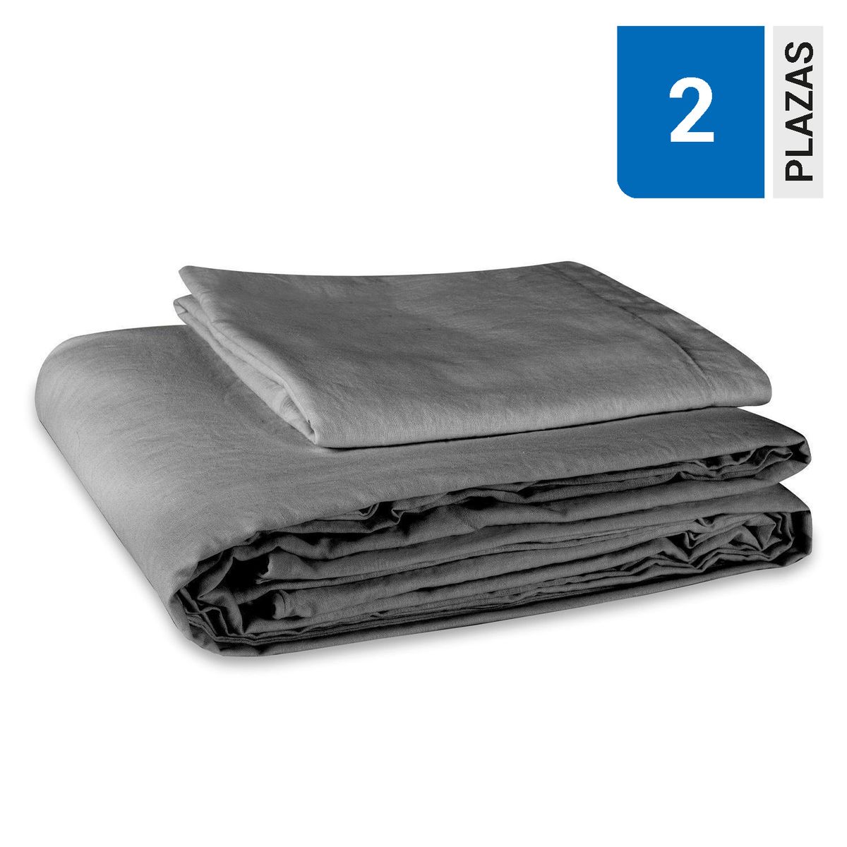 DIB - Funda de Plumón 2 plazas Lino Gris