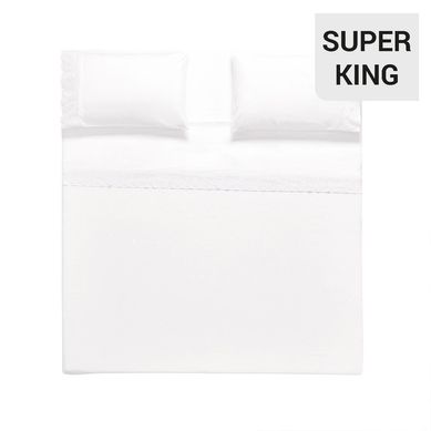 Juego sbanas broderie alicante sper king blanco