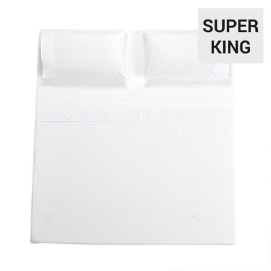 Juego sbanas broderie vitoria sper king blanco