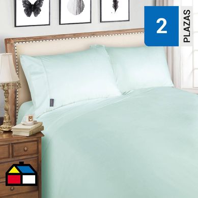 Juego sbanas 200 hilos harbor gray 2 plazas