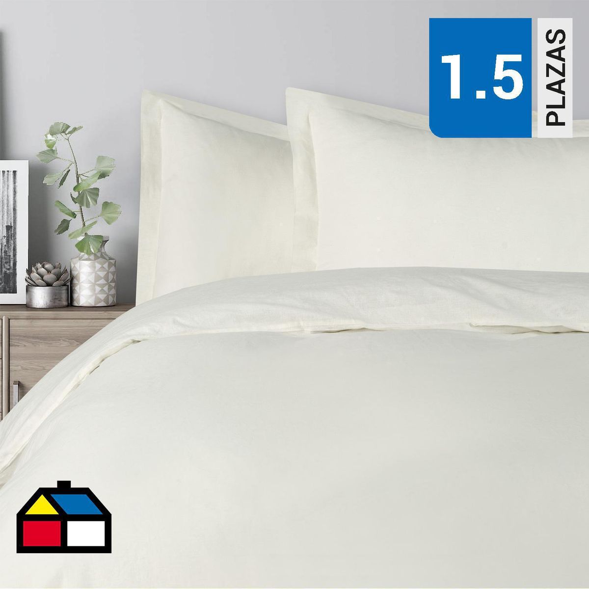 DIB - Funda de Plumón 1.5 plazas Lino Beige