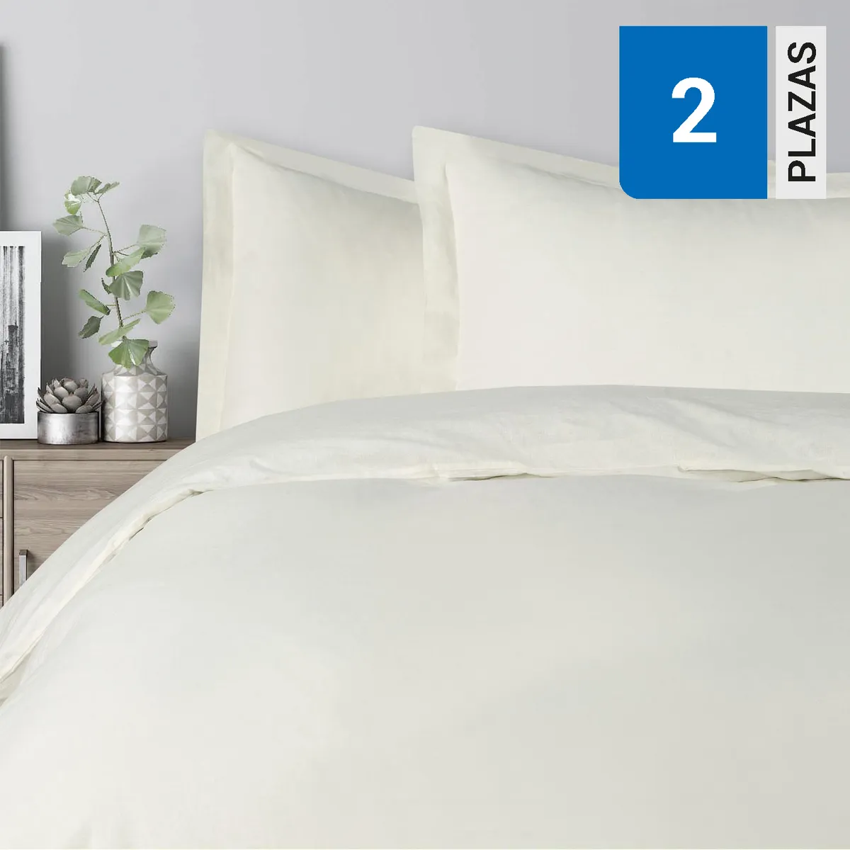 DIB - Funda de Plumón 2 plazas Lino Beige