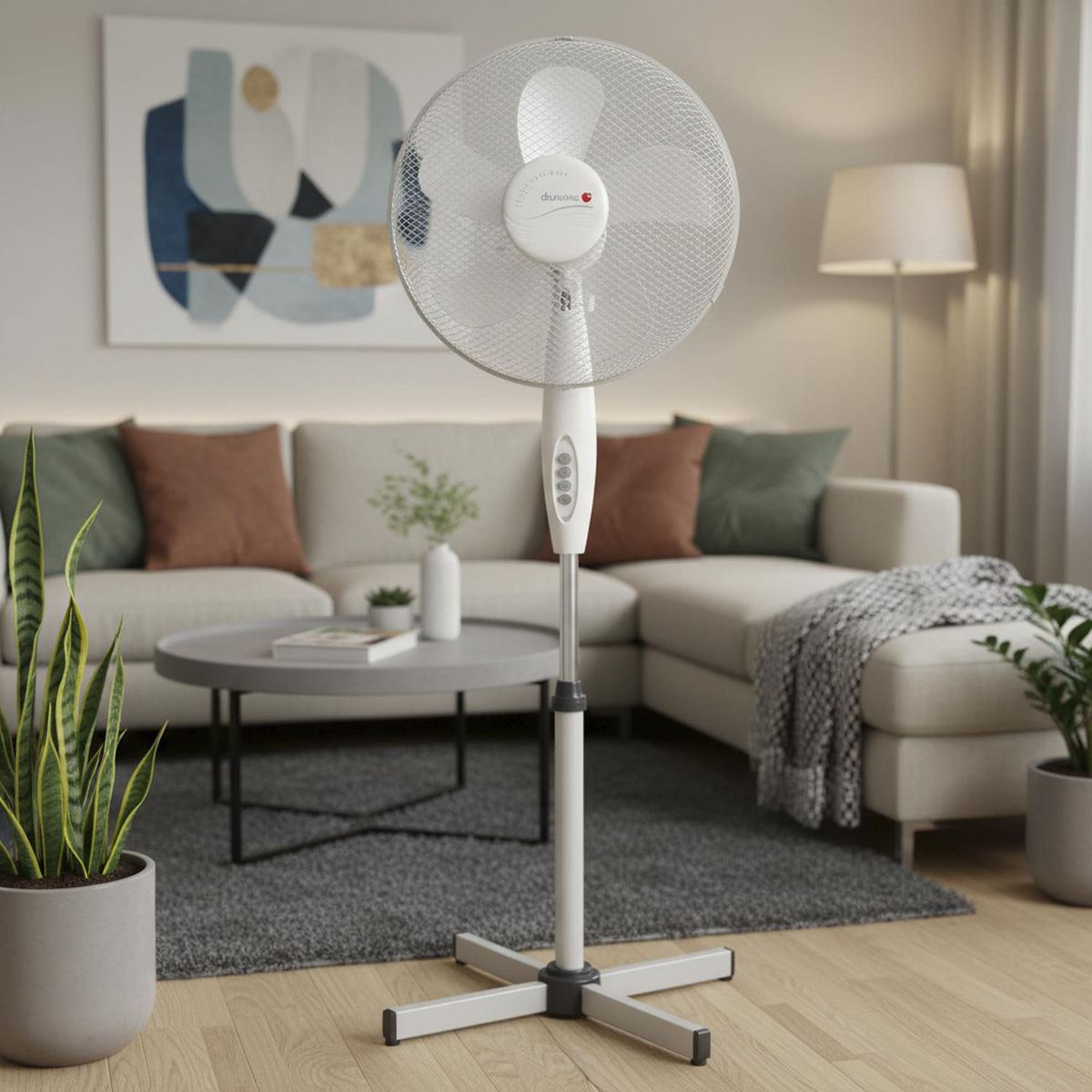 Ventilador de Pedestal Blanco, marca SINDELEN - Foto 2