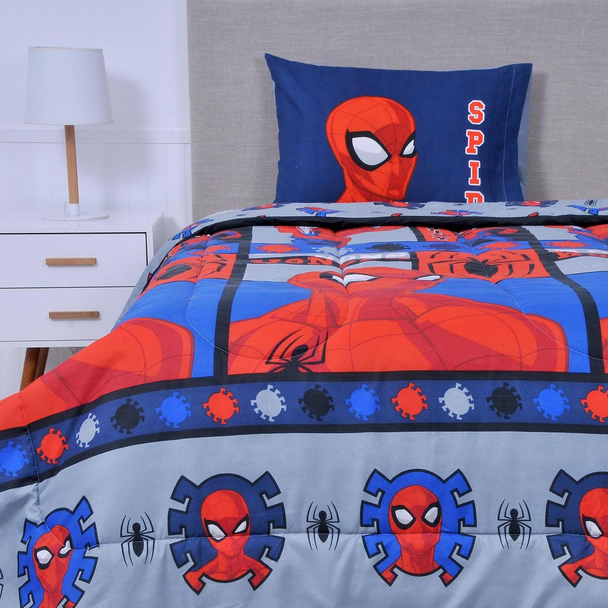 DISNEY - Plumón 1.5 plazas Spiderman Multicolor