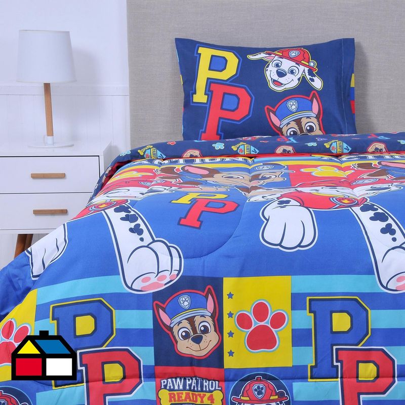 VIACOM - Plumón 1.5 plazas Paw Patrol Multicolor