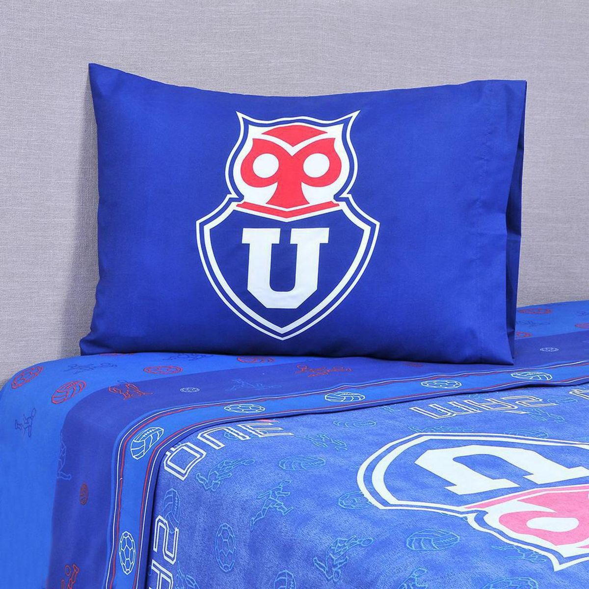 U DE CHILE - Juego de Sábanas U de Chile Classic 1.5 plazas Multicolor