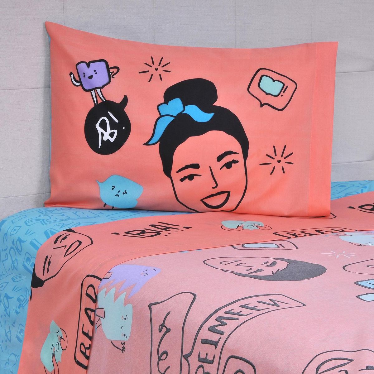 DISNEY - Juego de Sábanas Bia 1.5 plazas Multicolor