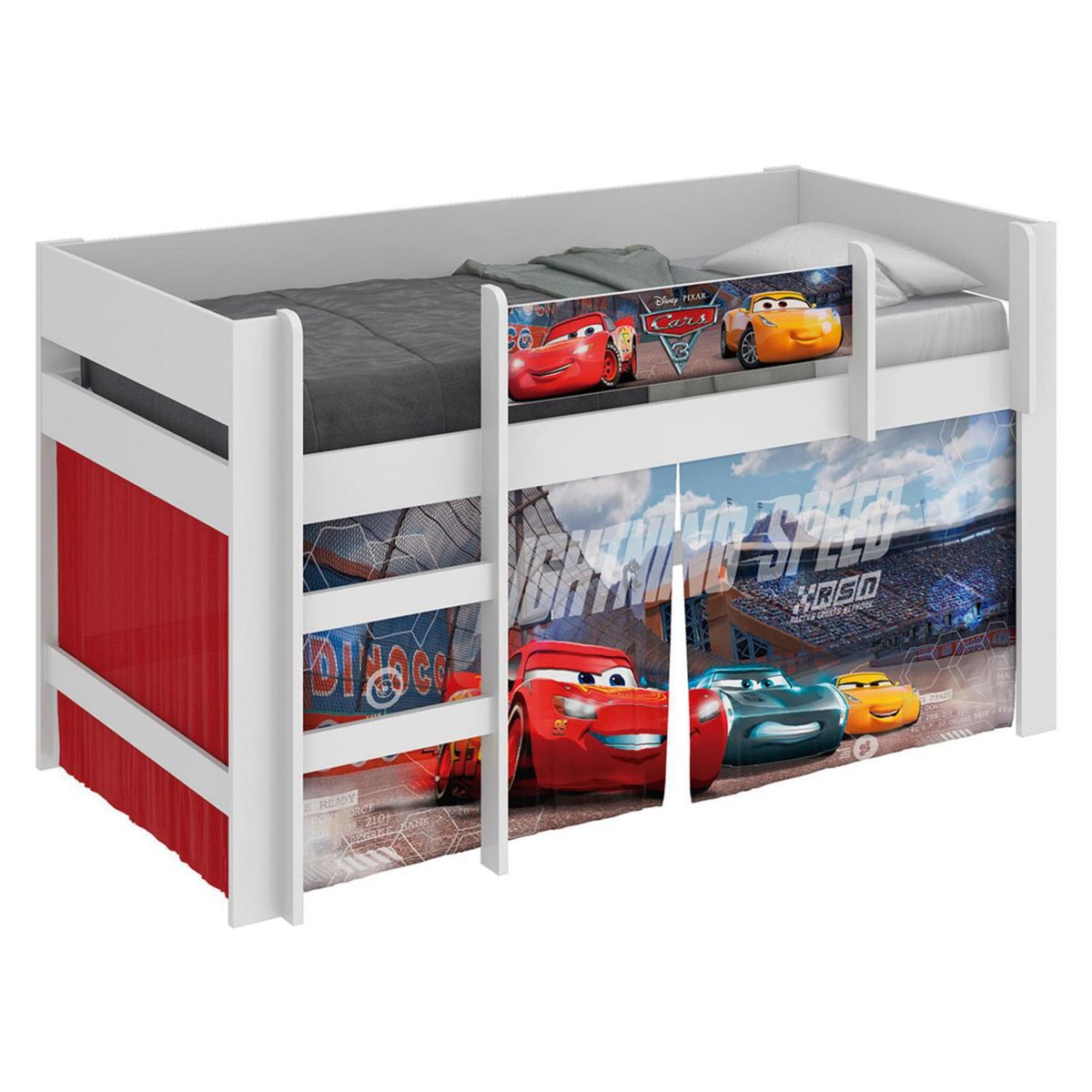 DISNEY - Cama Infantil Cars Play Blanco