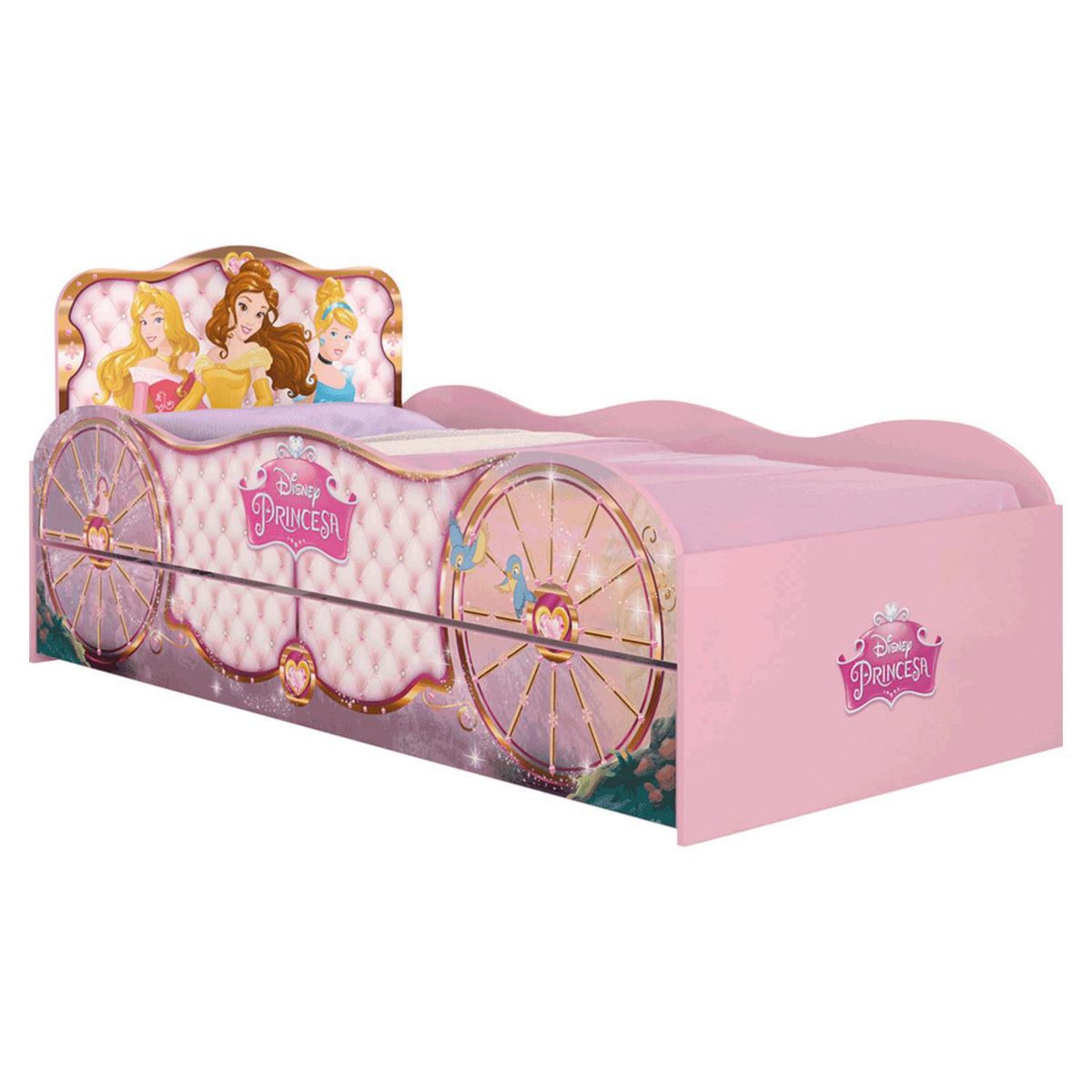 DISNEY - Cama Infantil Nido Princess Rosado