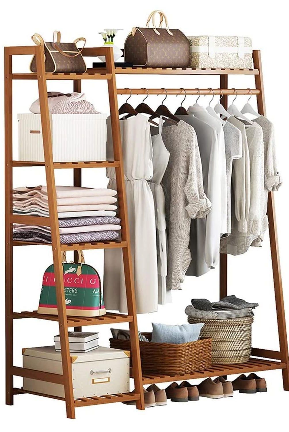 IMPORTADORA USA - Colgador Organizador 2 Repisa(s) 110x140x40 cm Café