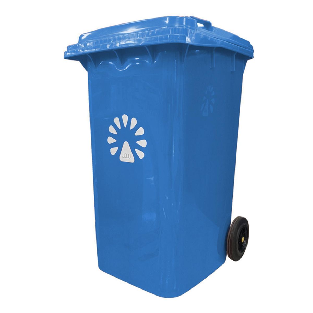 LORENZINI - Basurero Lorenzini 240 Litros Hdpe Azul Con Ruedas Para Exterior