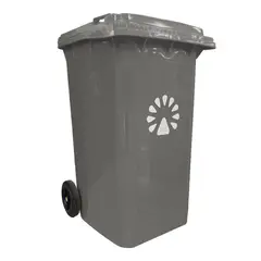 LORENZINI - Basurero 240 Litros Polietileno de alta densidad Gris