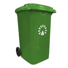 LORENZINI - Basurero 240 Litros Plástico Verde