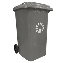LORENZINI - Basurero 360 Litros Polietileno de alta densidad Gris