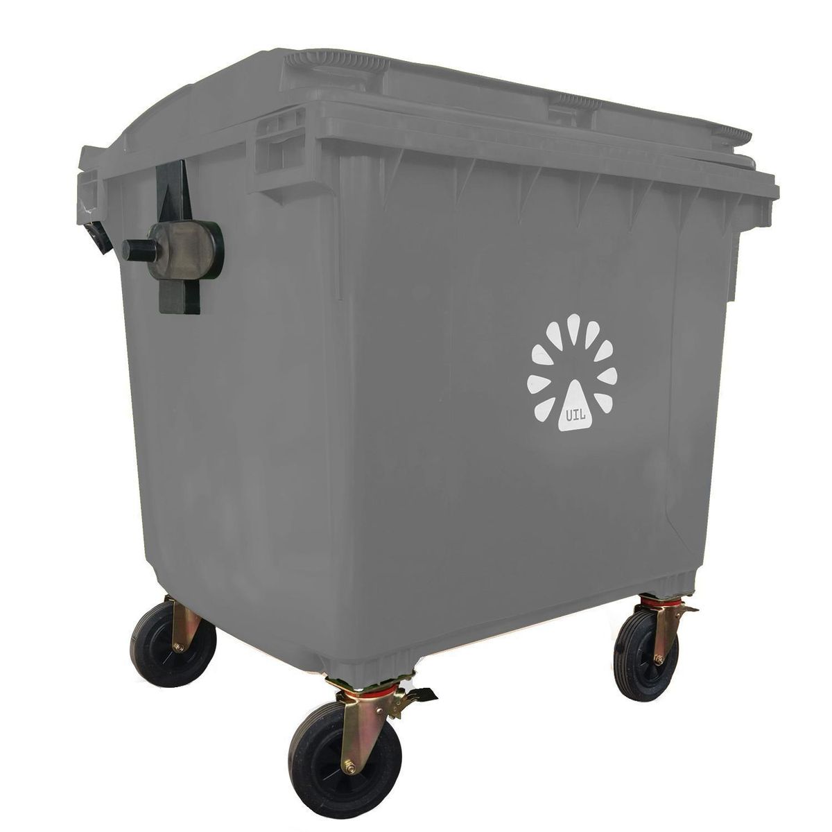 LORENZINI - Basurero Lorenzini 1100 Litros Hdpe Gris Con Ruedas